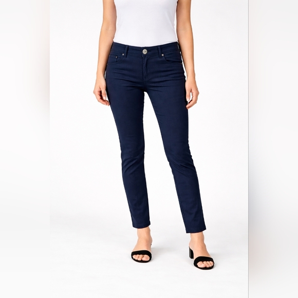 Beija-Flor Pants - Beija Flor Audrey Slim Ankle Dark blue Pants 8